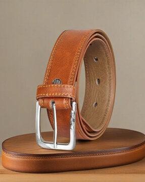 men belt with pin-buckle closure