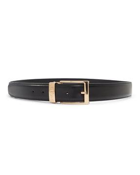 men belt with pin-buckle closure