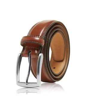 men belt with tang buckle closure