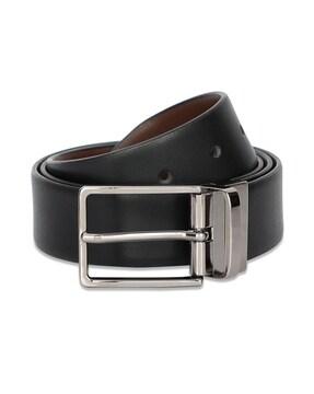 men belt with tang-buckle closure