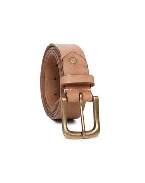 men belt with tang buckle closure