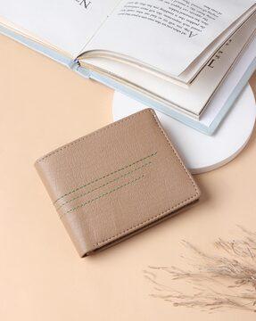 men bi-fold wallet with multiple slots