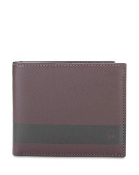 men bi-fold wallet with multiple slots