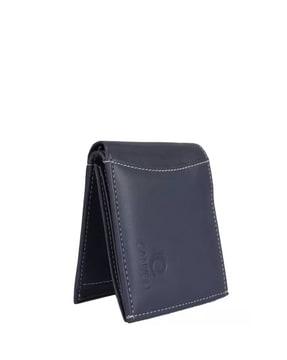 men bi-fold wallet with stitched detail