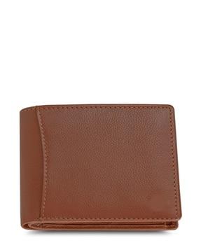 men bi-fold wallet with stitched detail