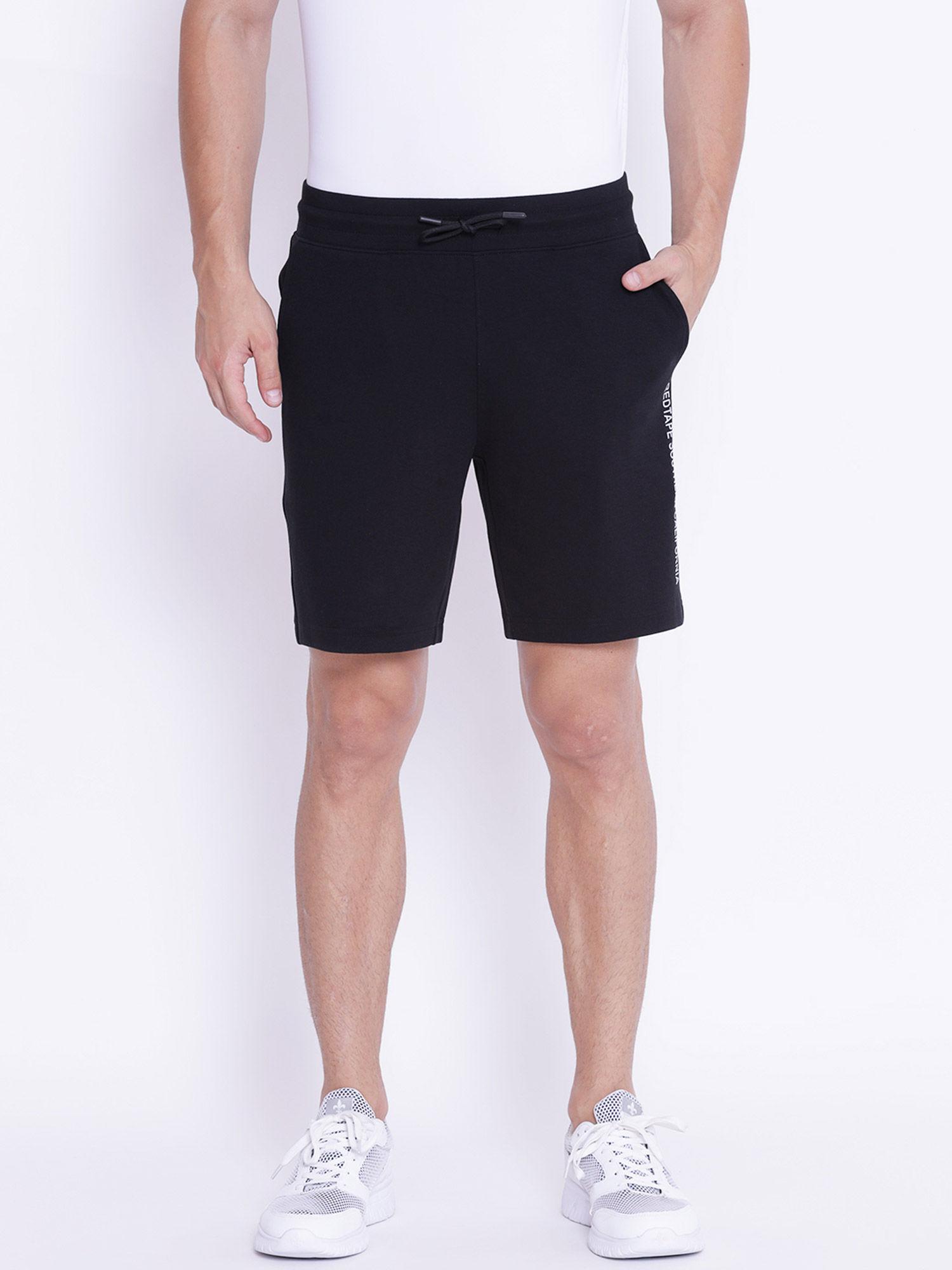 men black active wear shorts