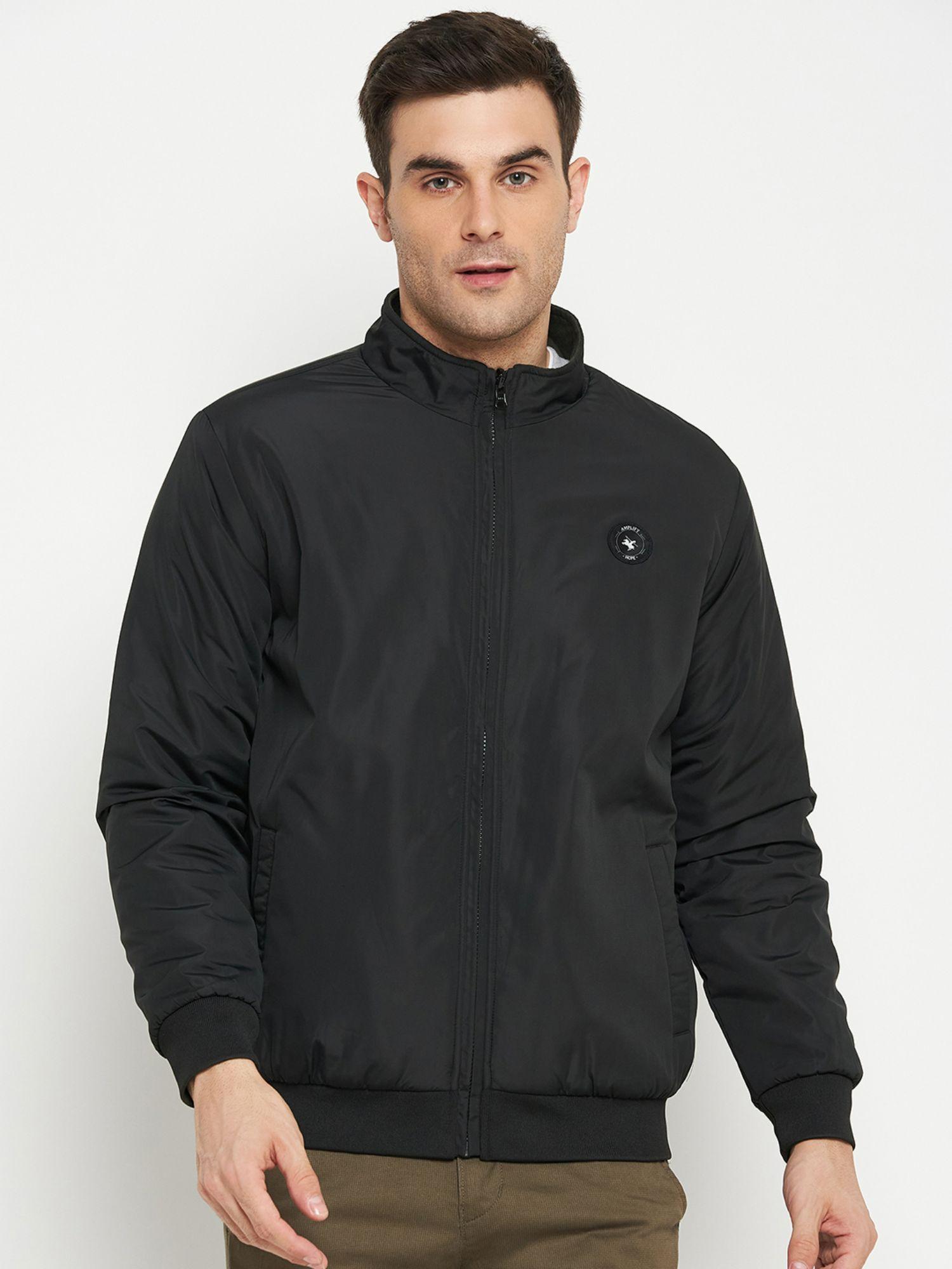 men black casual reversible jacket