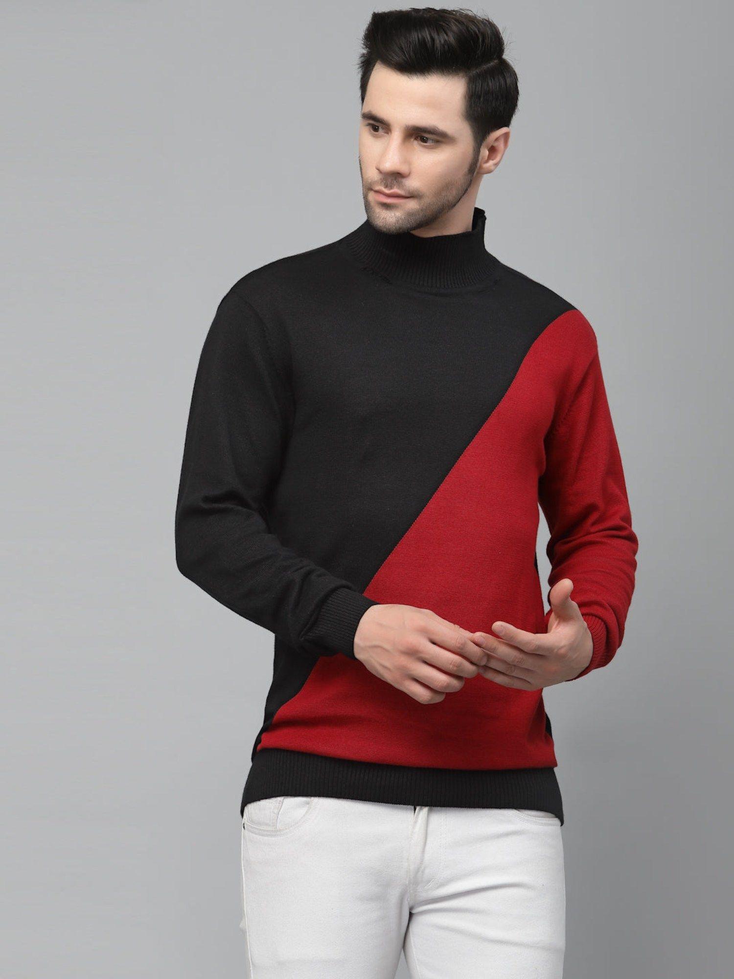 men black colourblocked sweatshirt