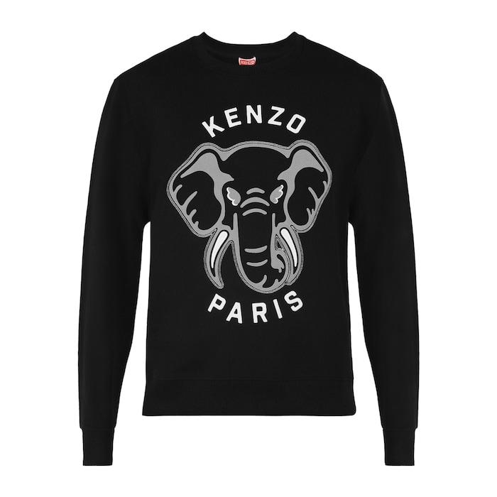 men black elephant face sweatshirt