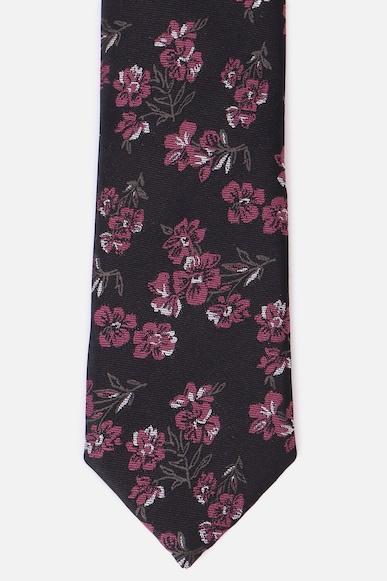 men black embroidered tie