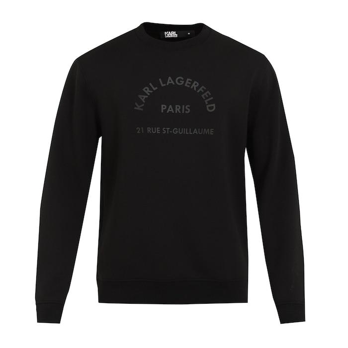 men black iridescent ombre logo sweatshirt