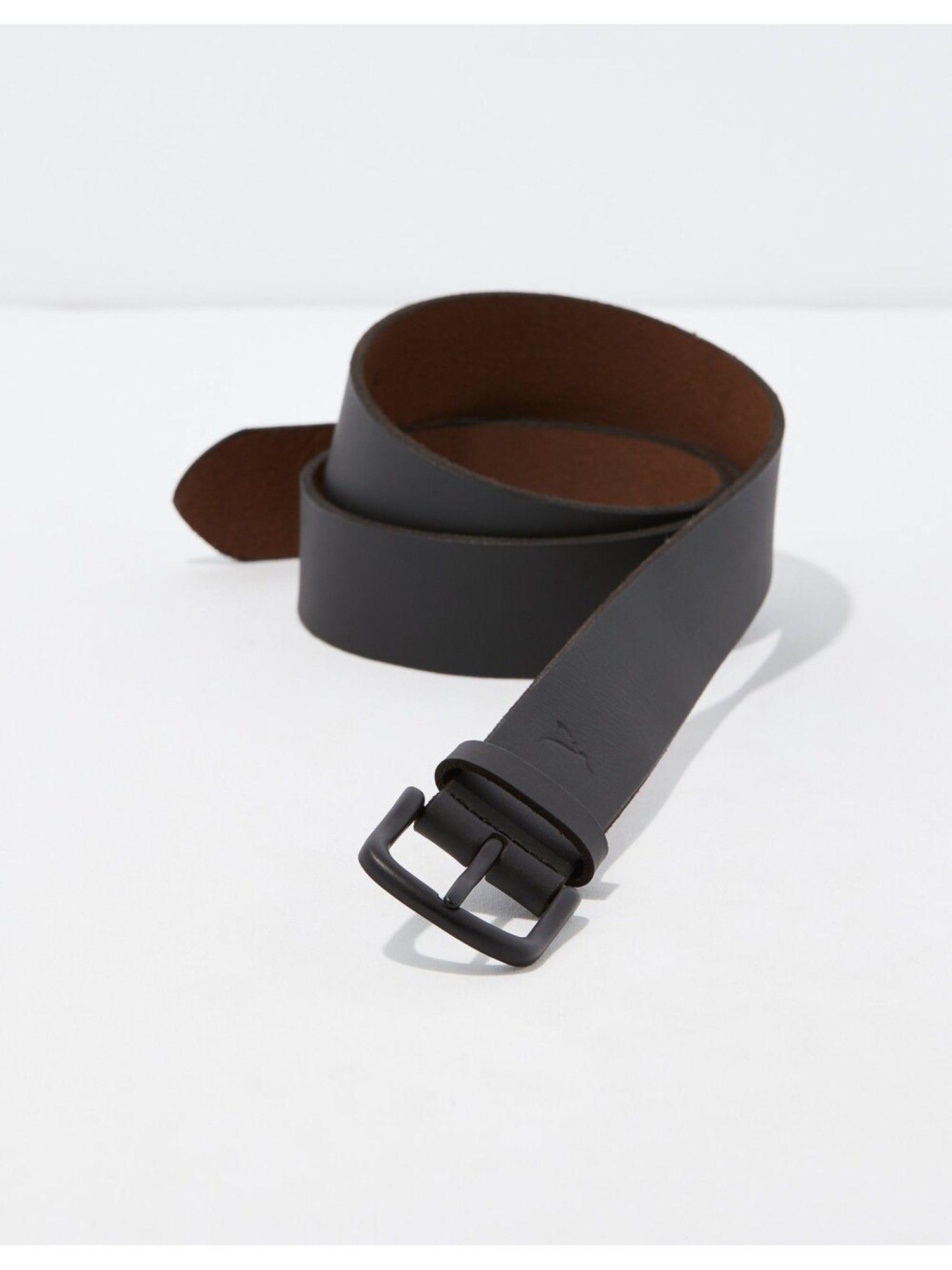 men black leather belt