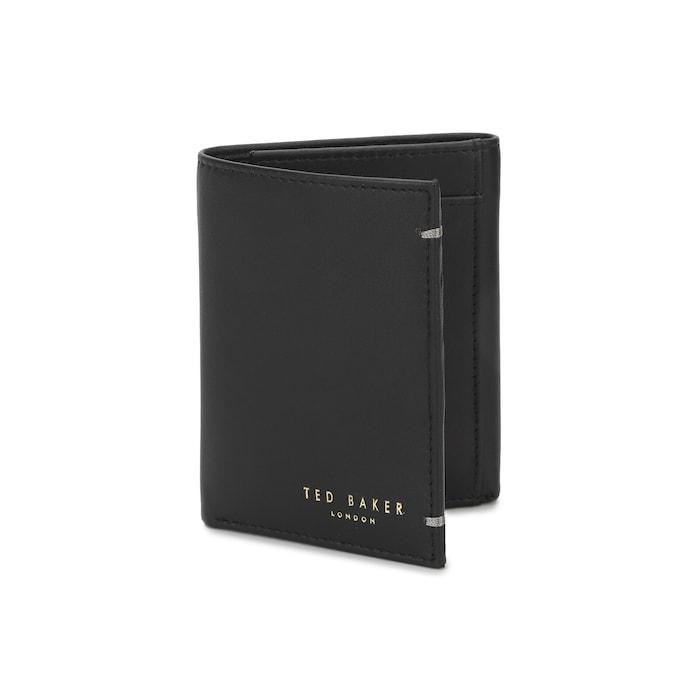 men black leather travel wallet