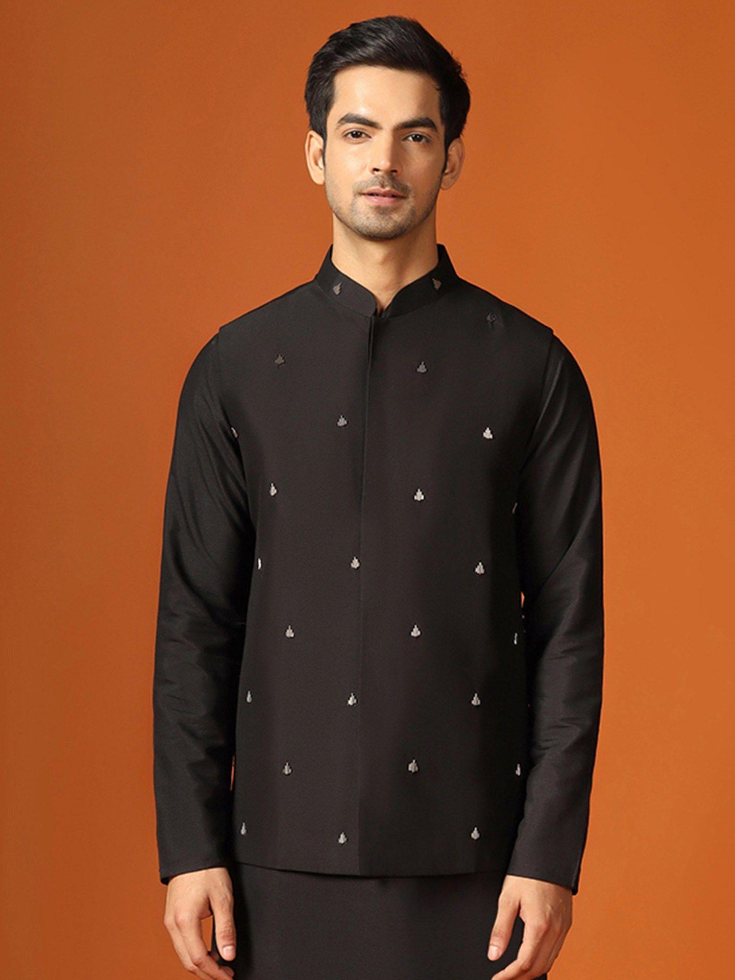 men black nehru jacket