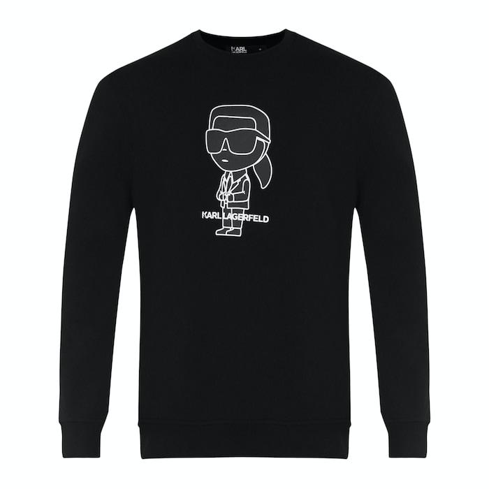 men black new doll logo sweatshirt