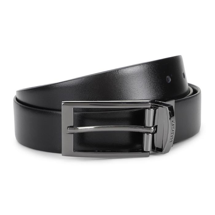 men black pin-buckle belt