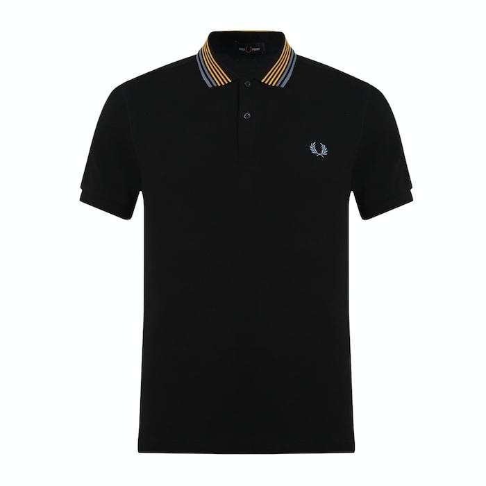 men black polo shirt