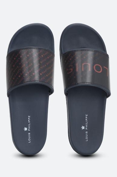 men black print flip flops