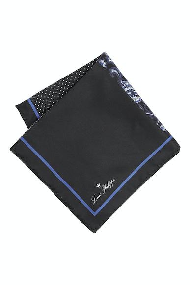 men black print formal pocket square