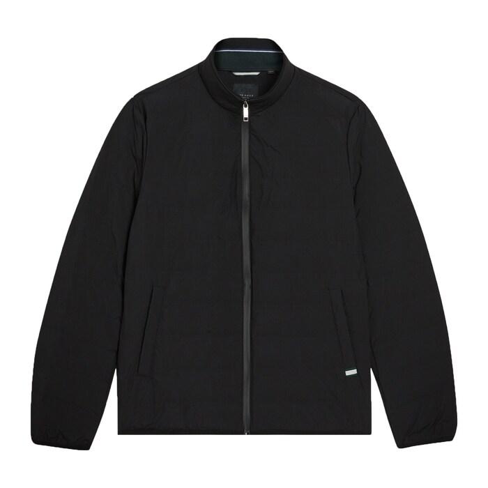 men black quilt puffer jacket