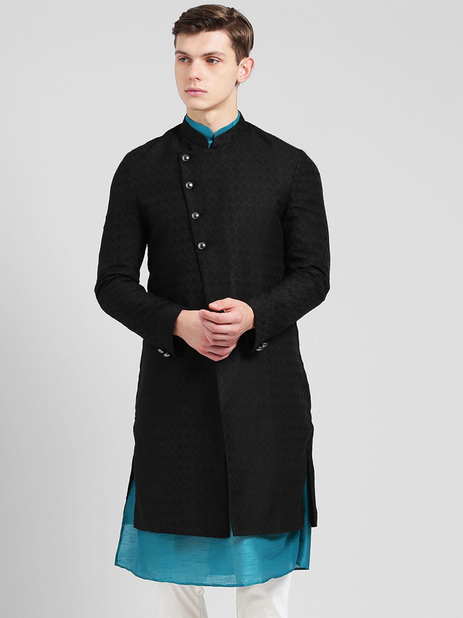 men black sherwani front closure