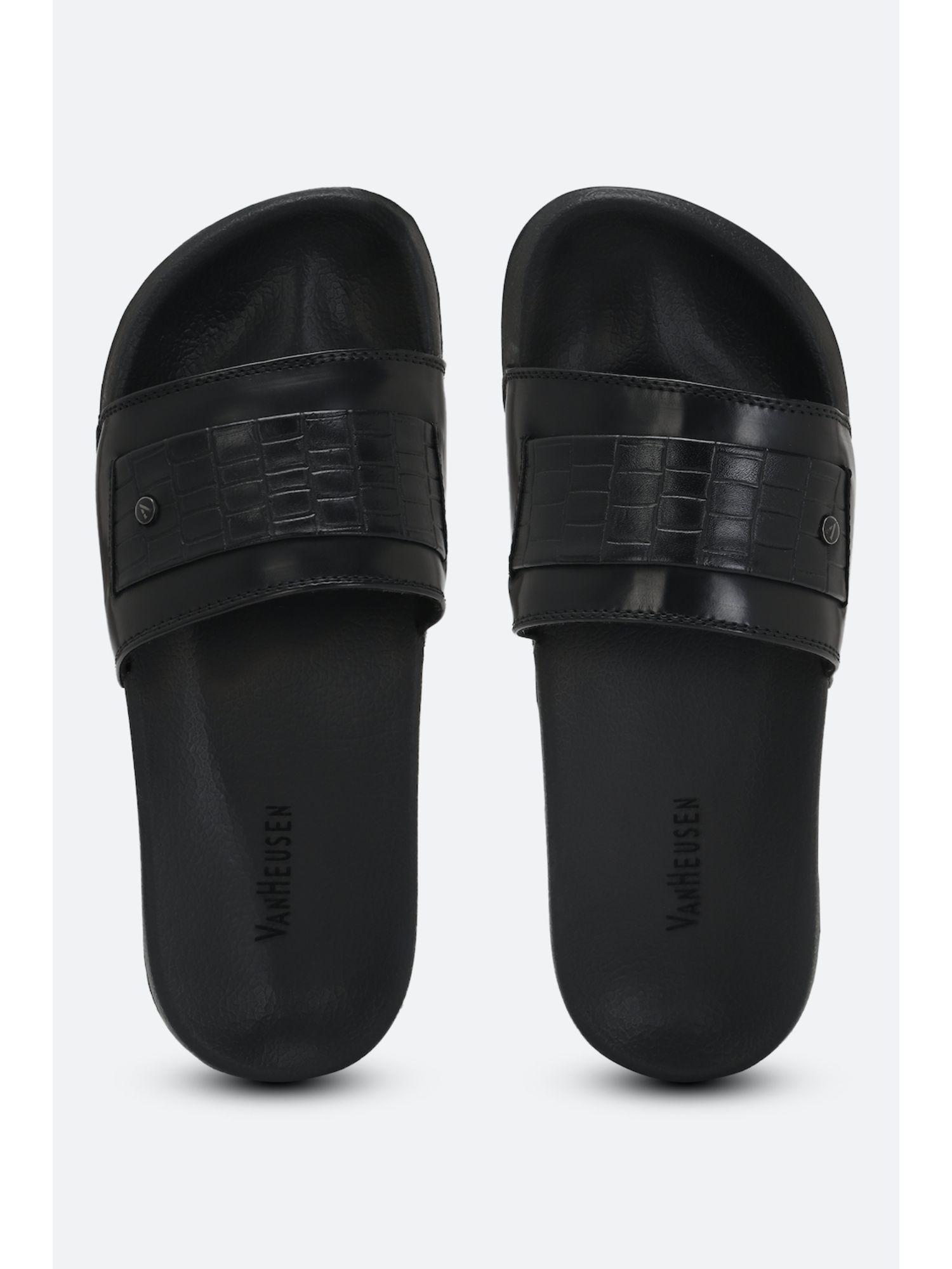 men black sliders