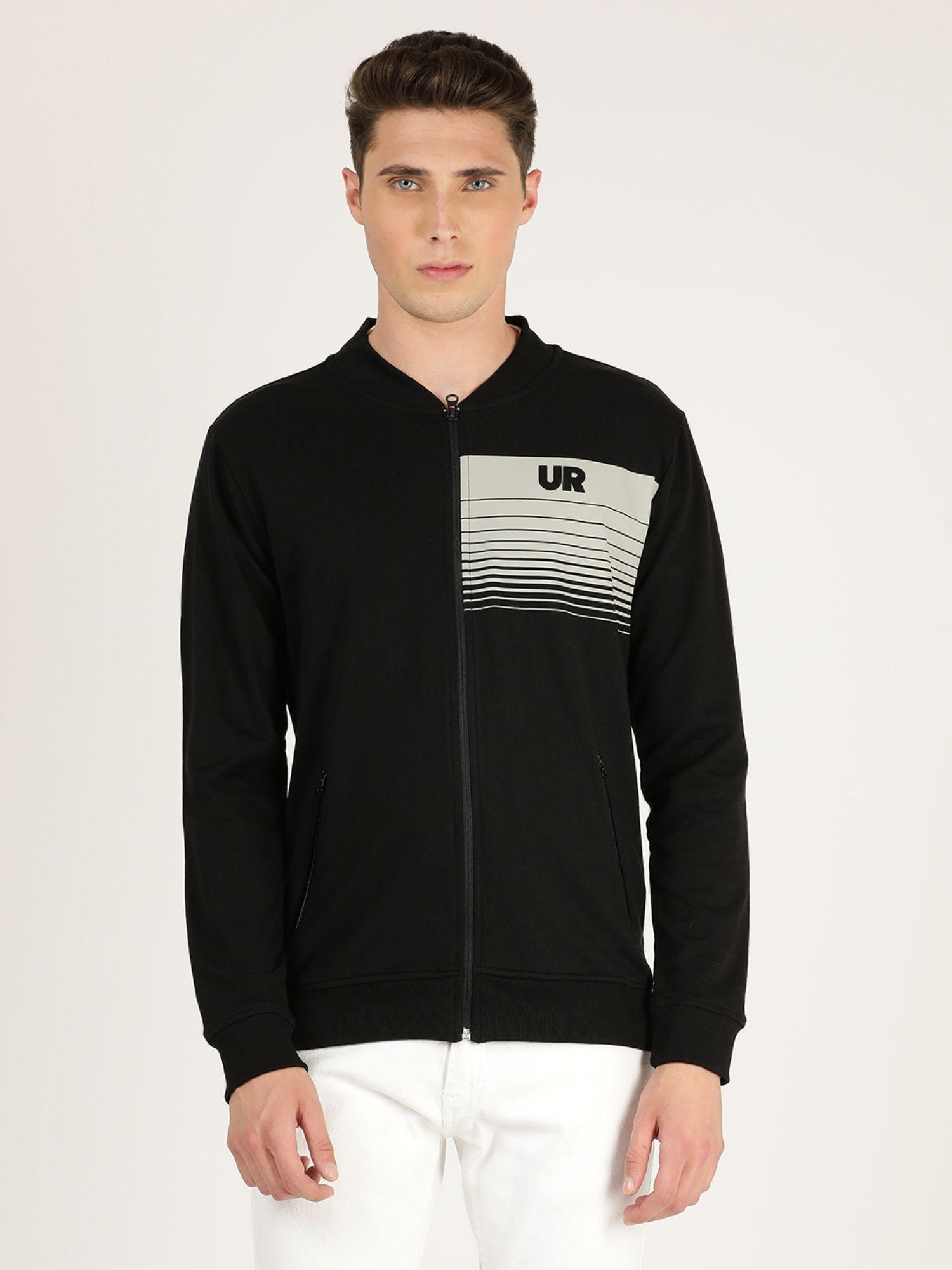 men black slim sweatshirt