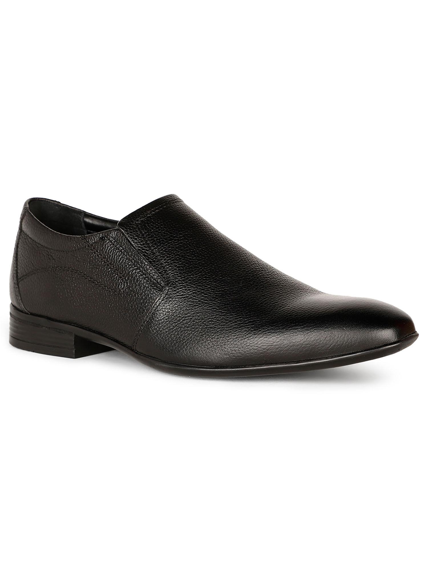 men black slip on formal shoes