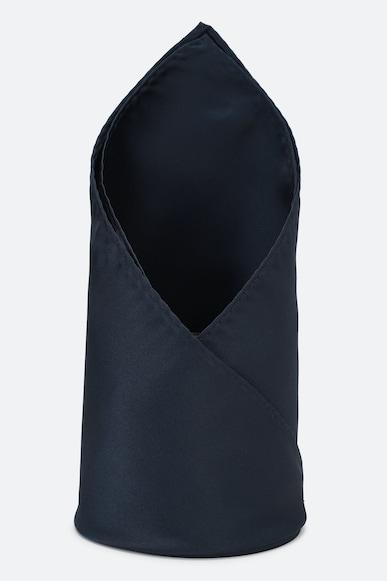 men black solid formal pocket square