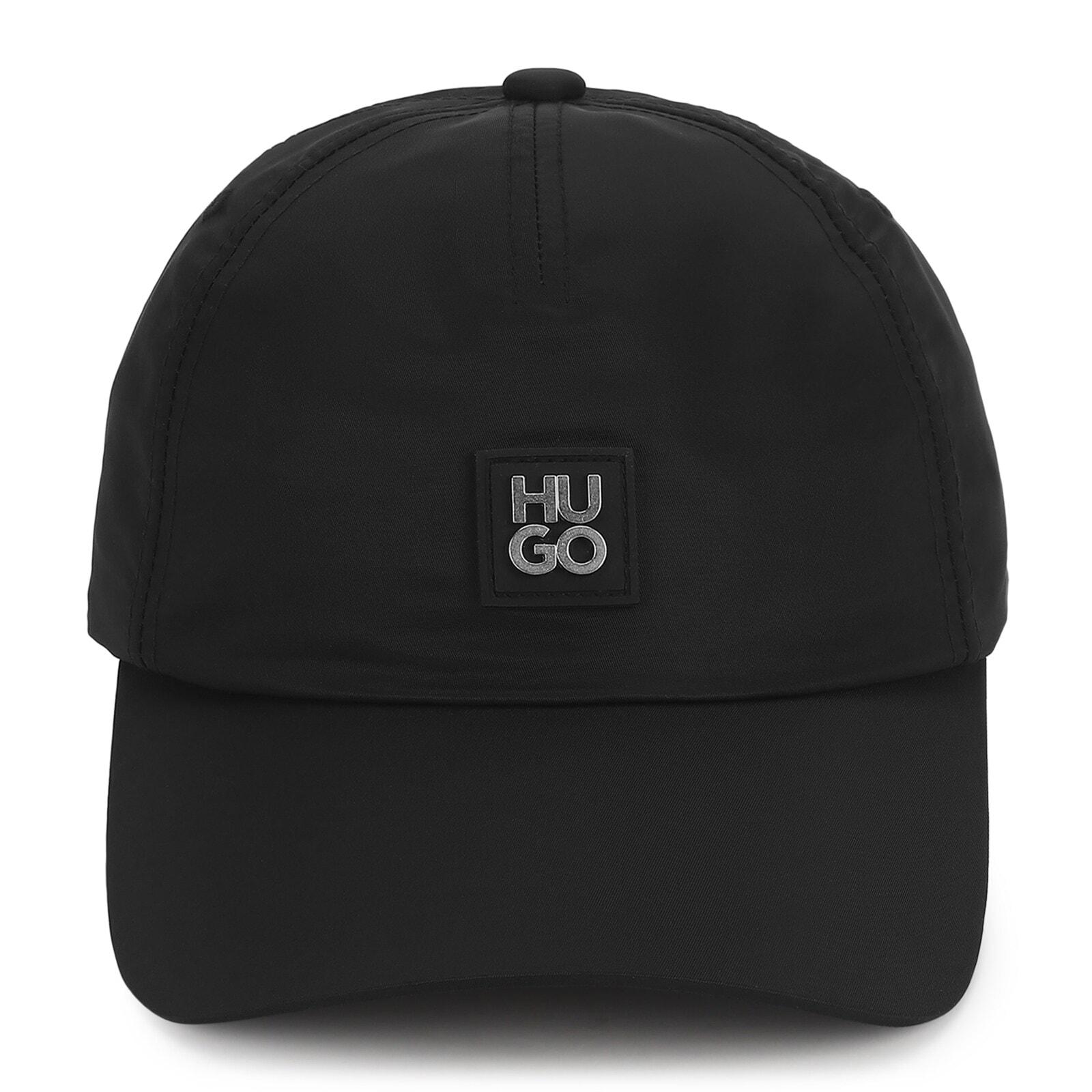 men black stacked hugo branding cap