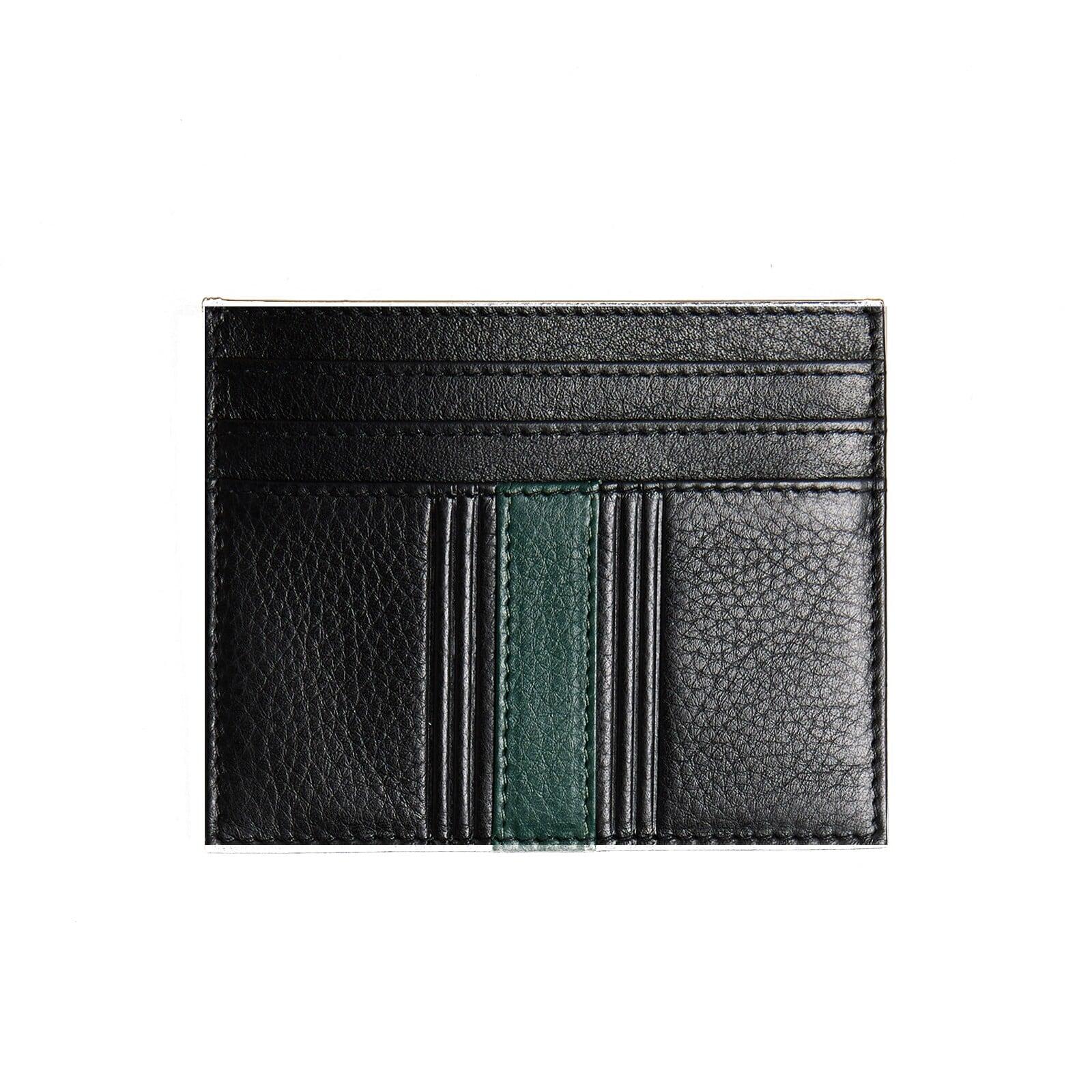 men black striped card holder