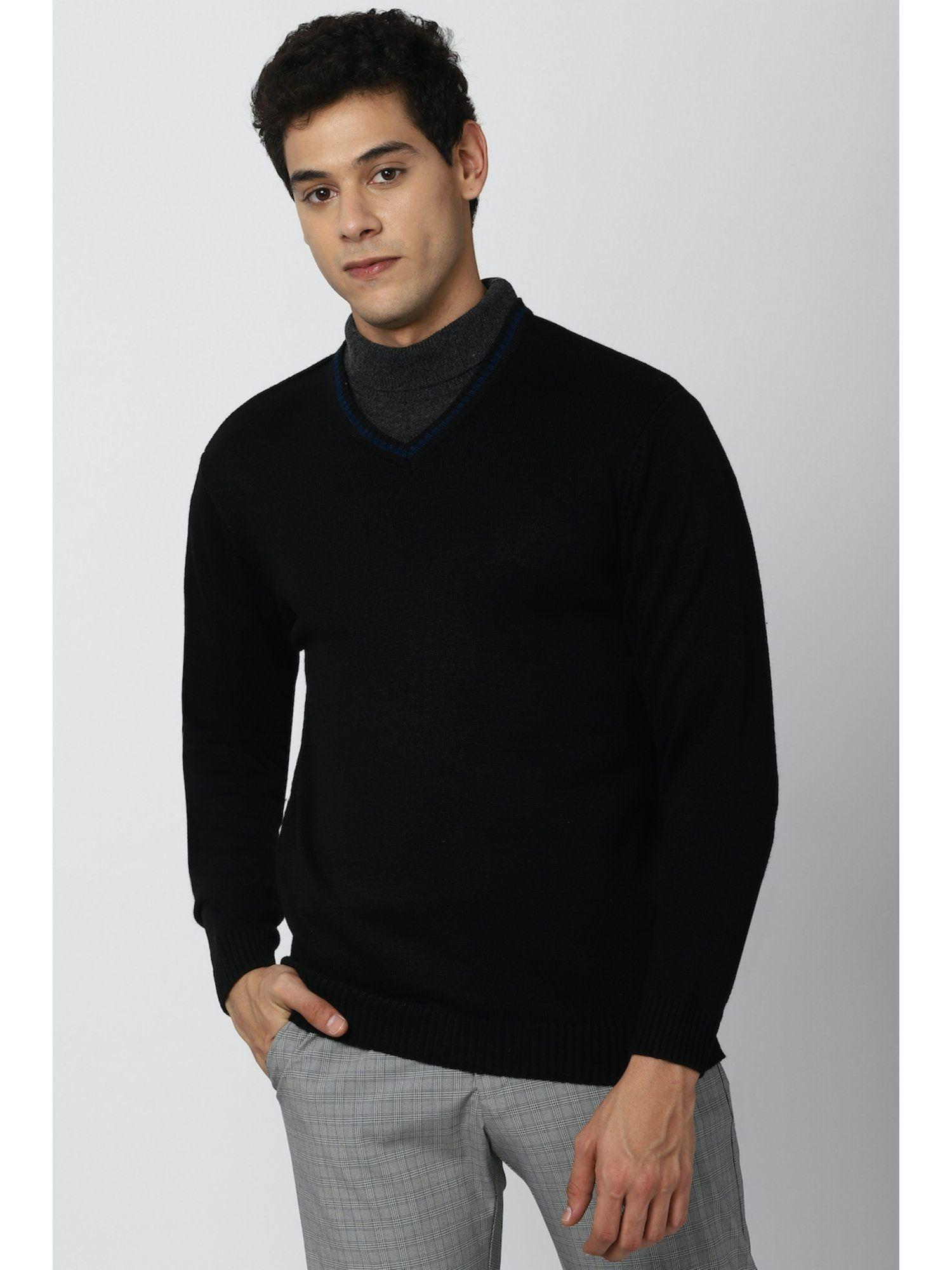 men black sweater