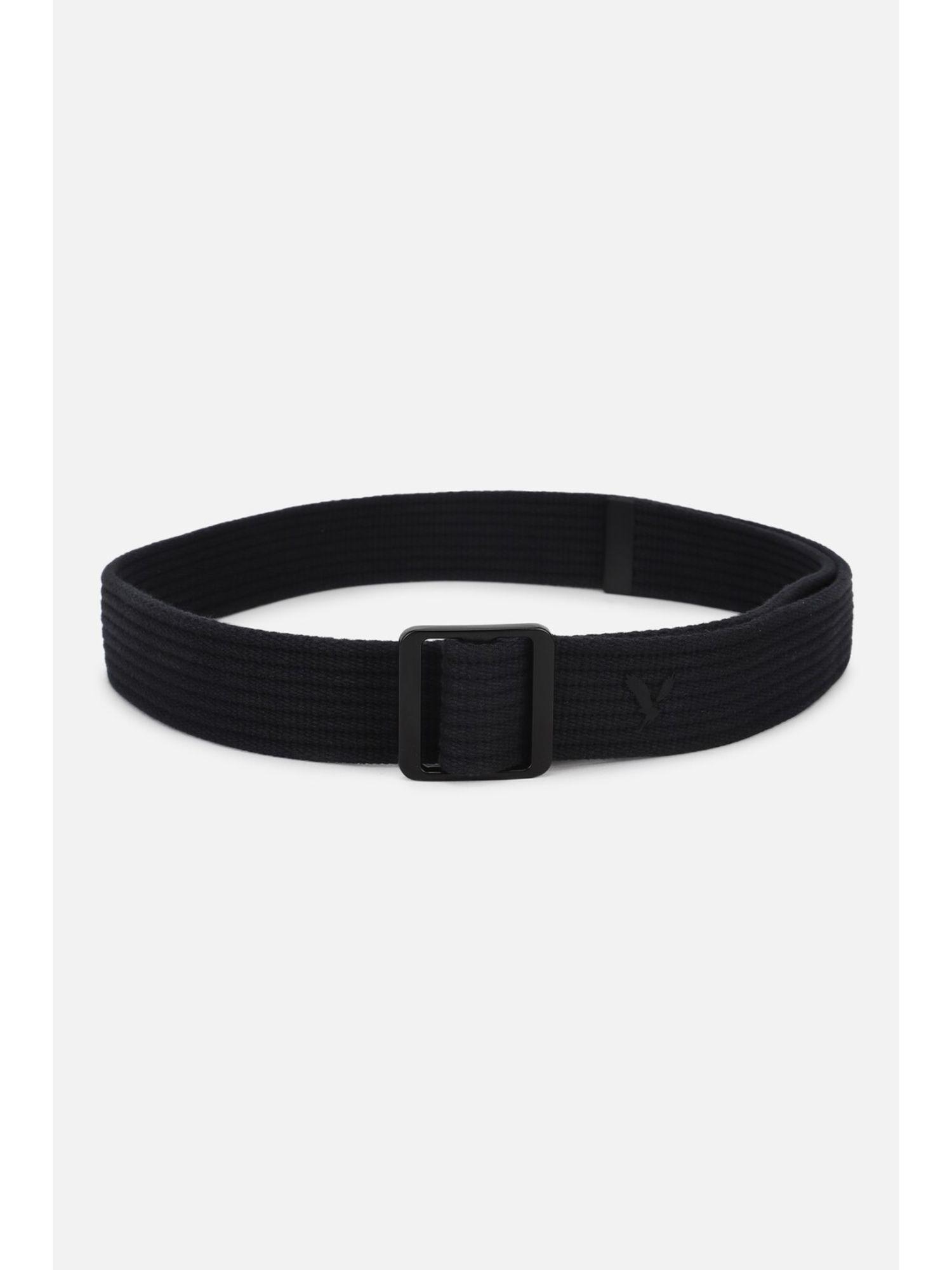 men black textured casual belt