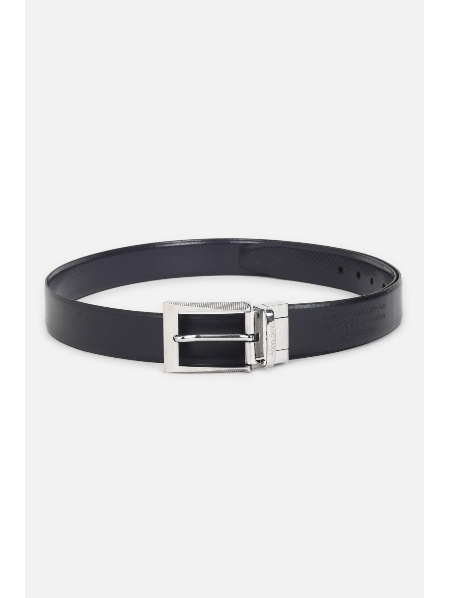 men black textured formal belt