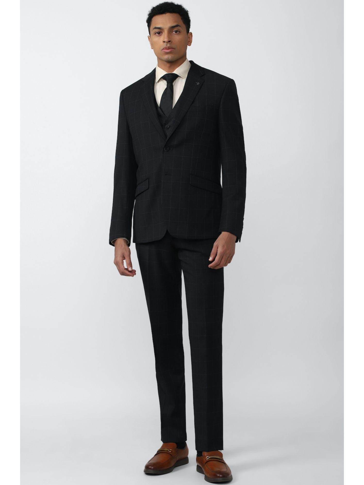 men black three piece suit (set of 3)