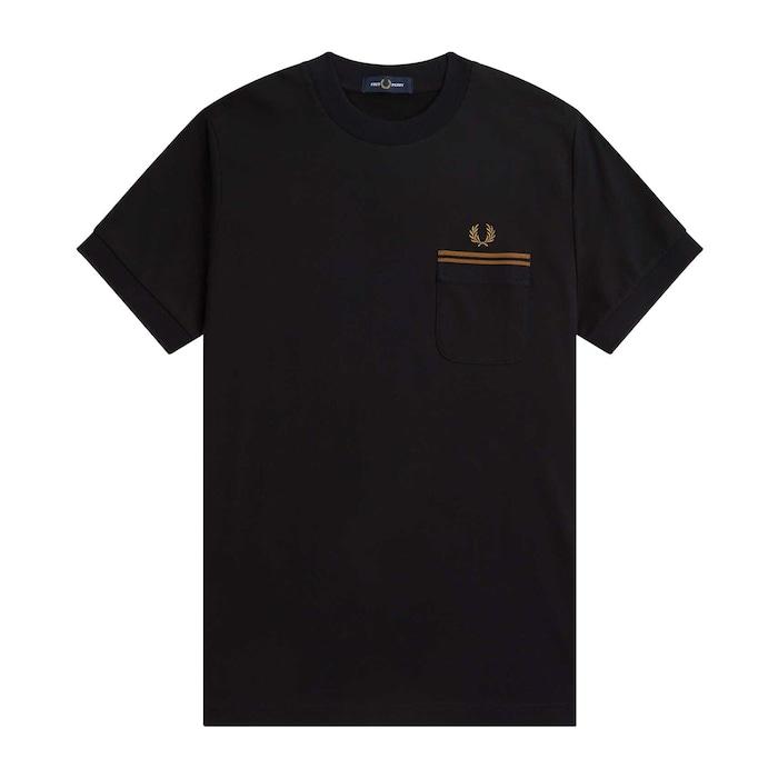 men black twin-tipped pocket t-shirt