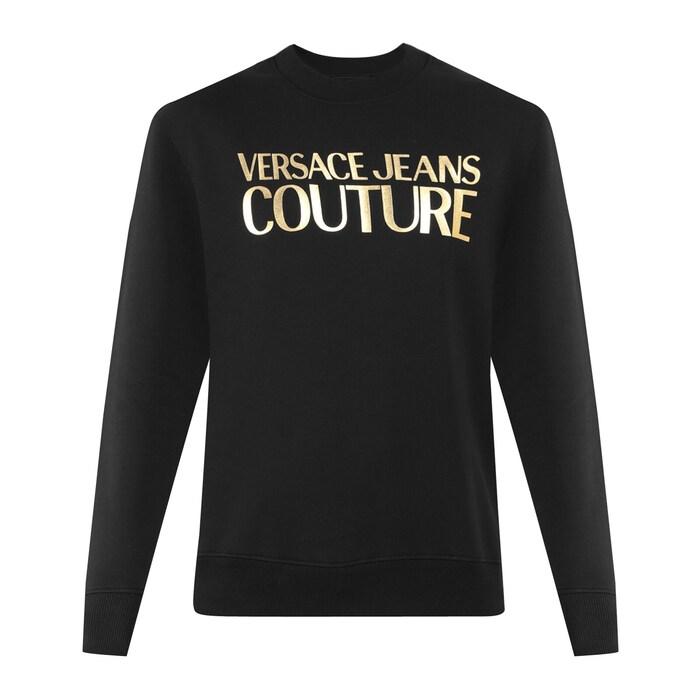 men black vjc gold chest print sweatshirt