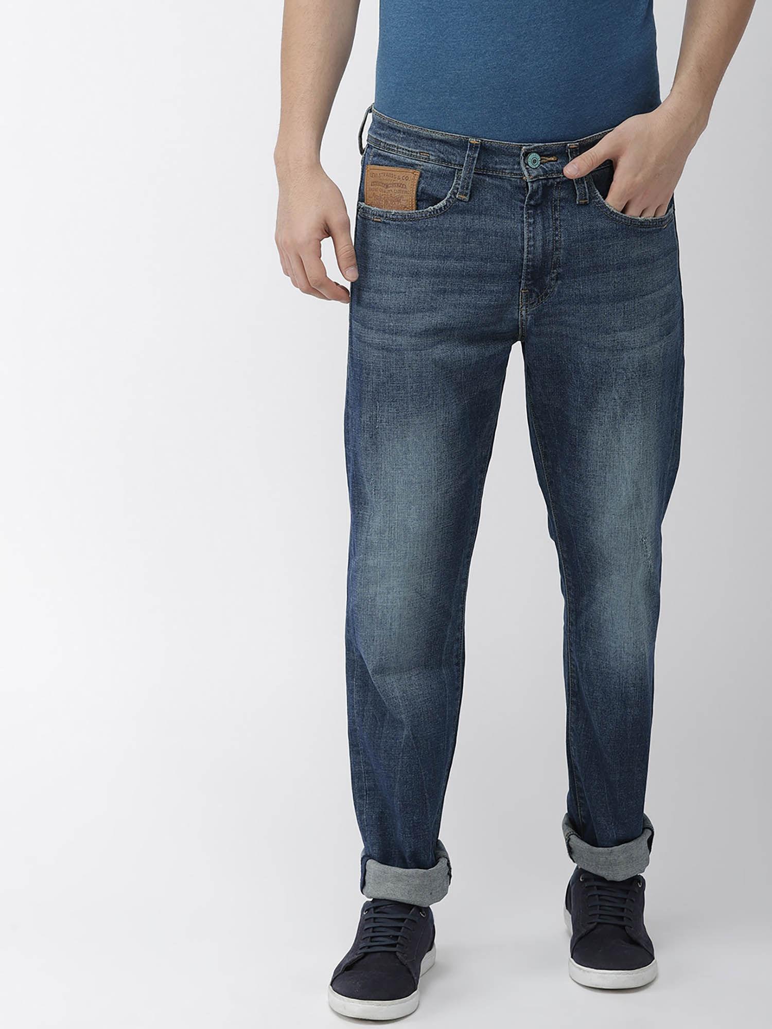 men blue 513 slim straight jeans