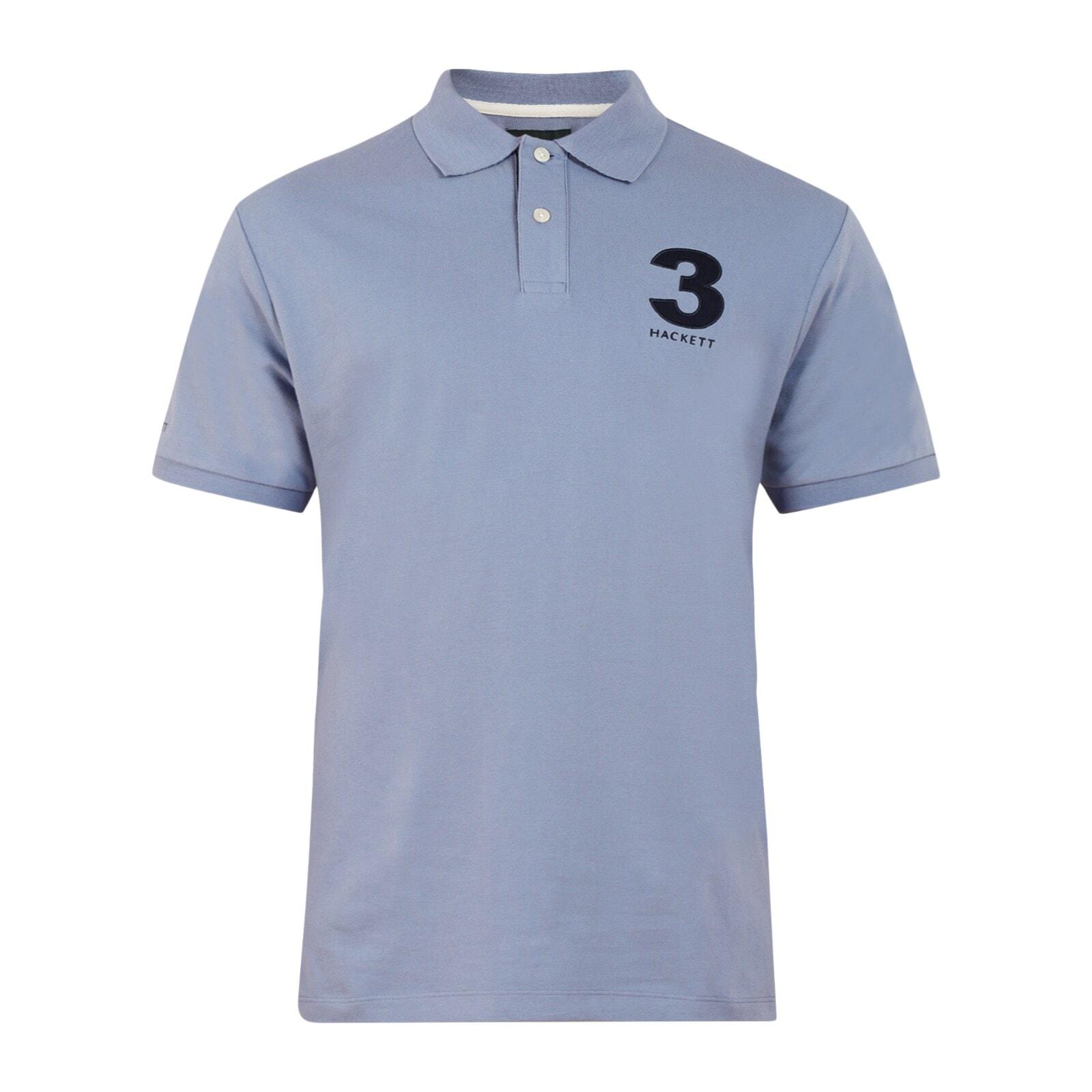 men blue embroidered polos