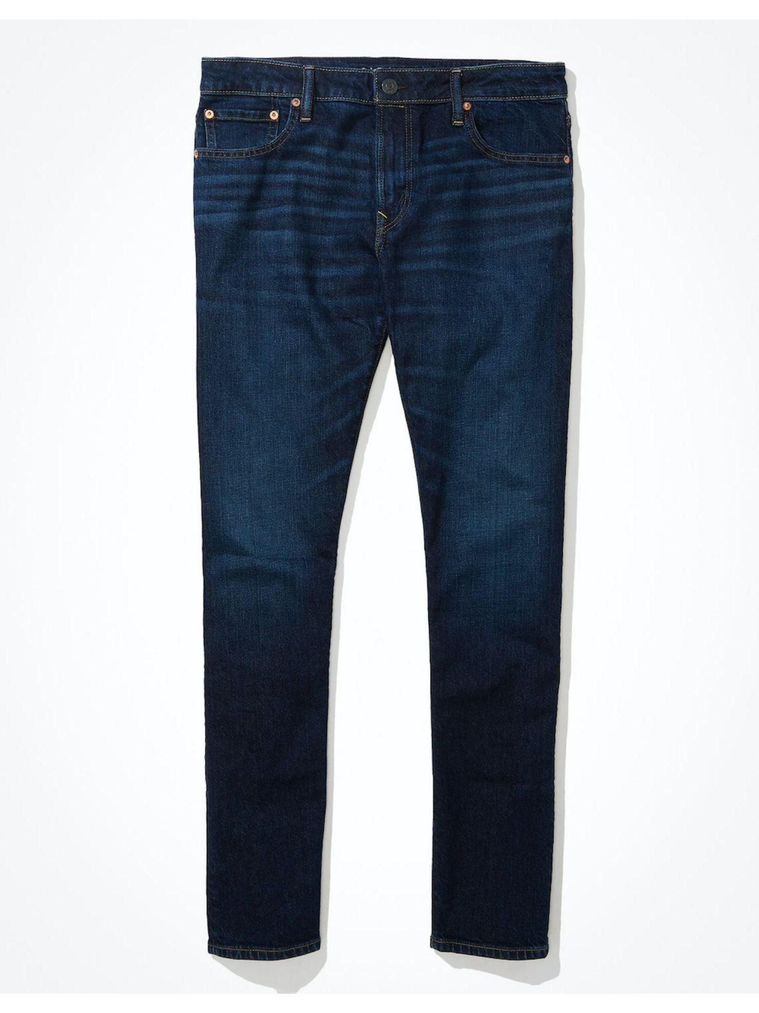 men blue flex slim jeans