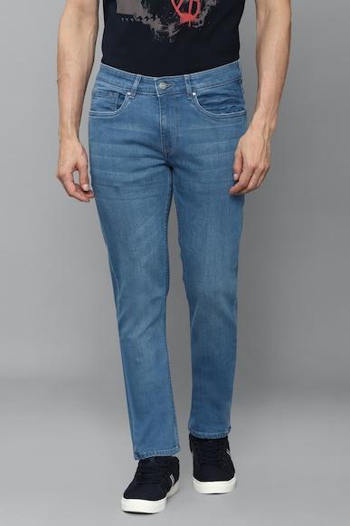 men blue mid slim fit jeans