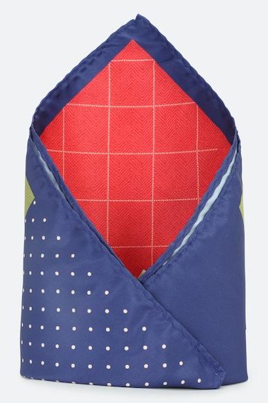 men blue party pocket square