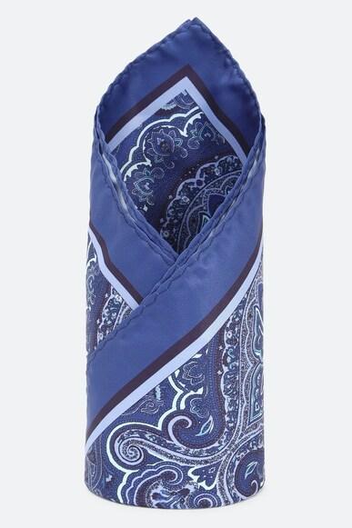 men blue party pocket square