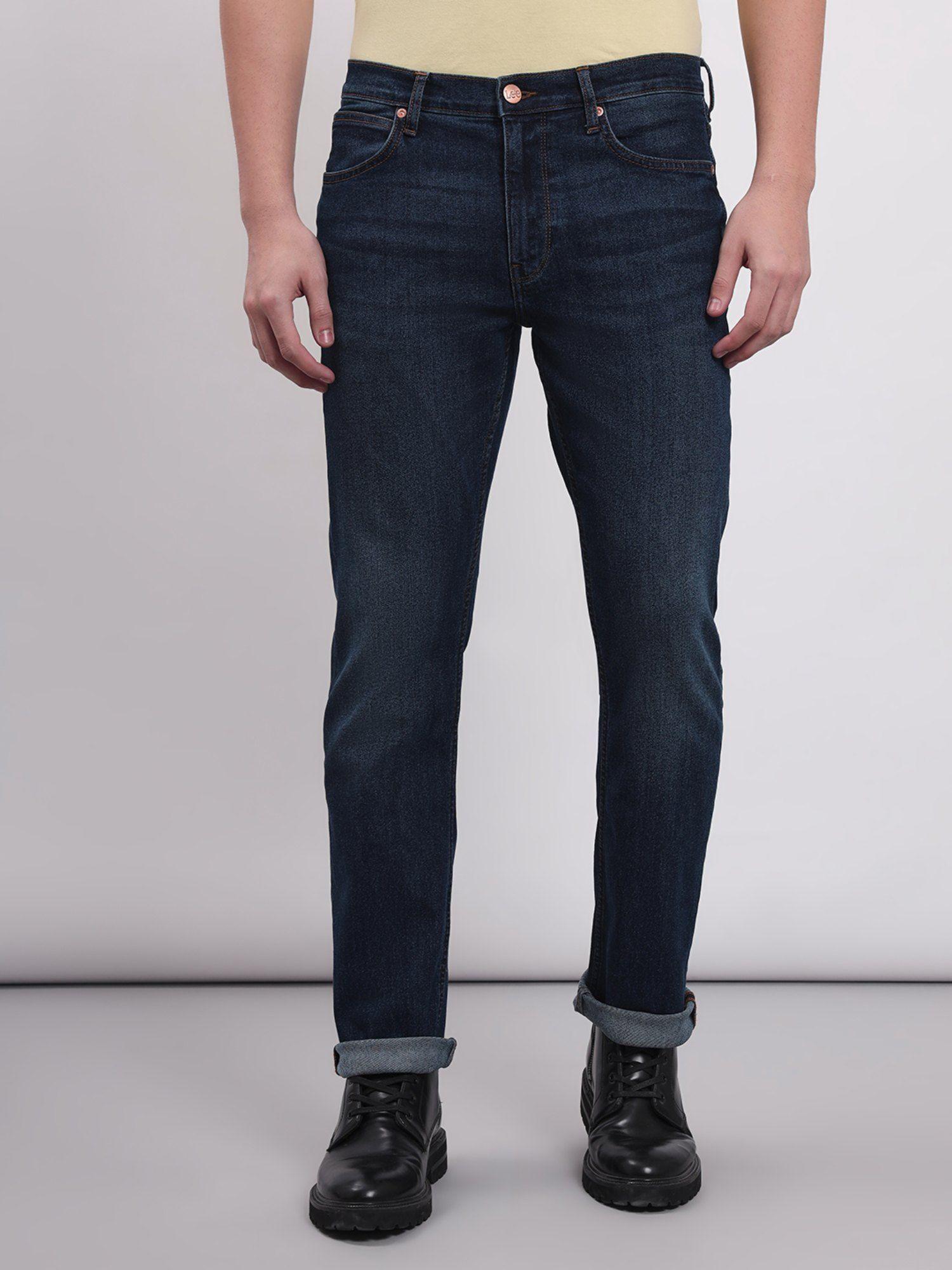 men blue rodeo regular fit mid rise jeans