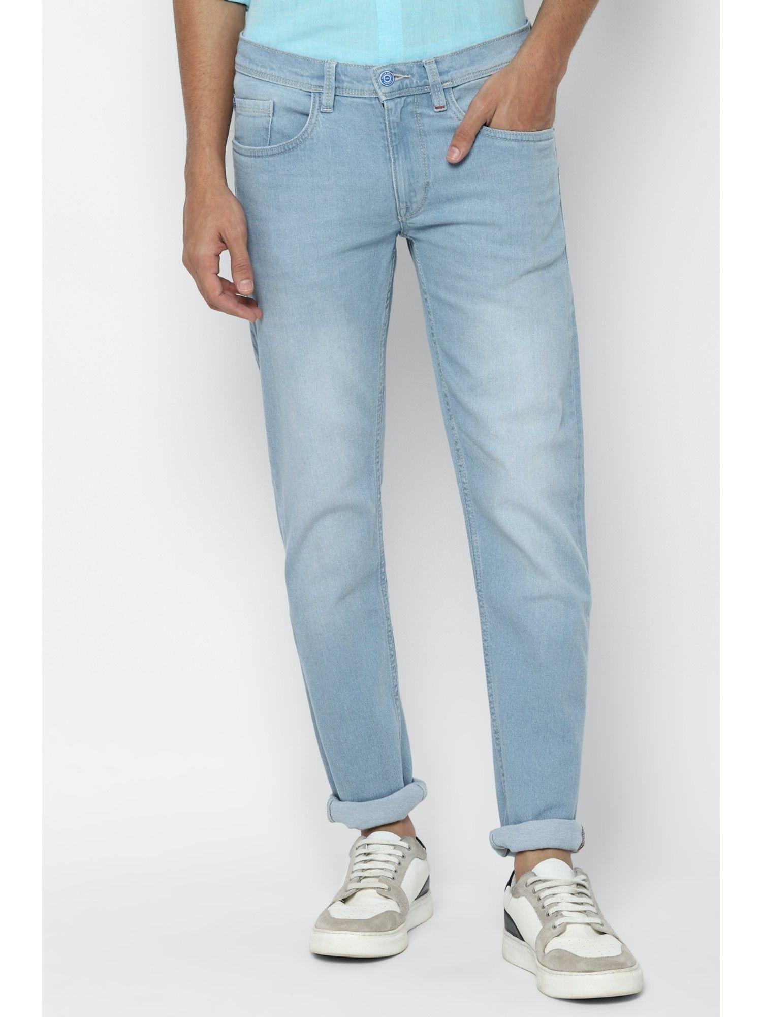 men blue skinny jeans