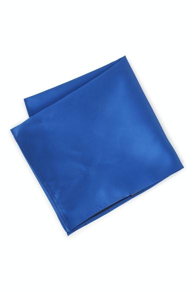 men blue solid formal pocket square