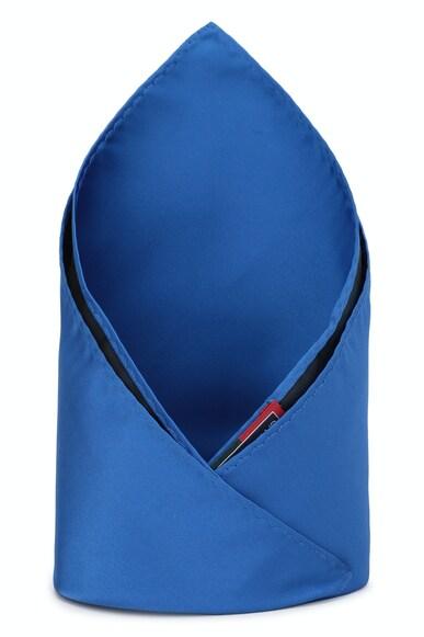 men blue solid formal pocket square