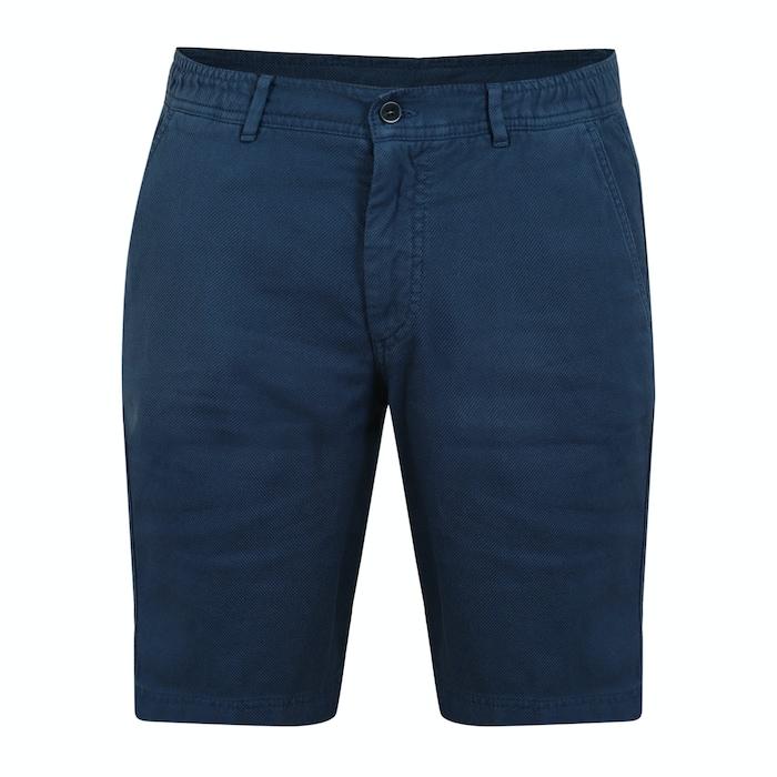 men blue solid-textured shorts