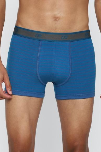 men blue stripe trunk