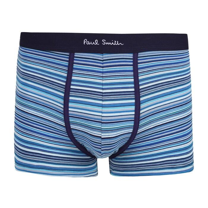 men blue striped trunks